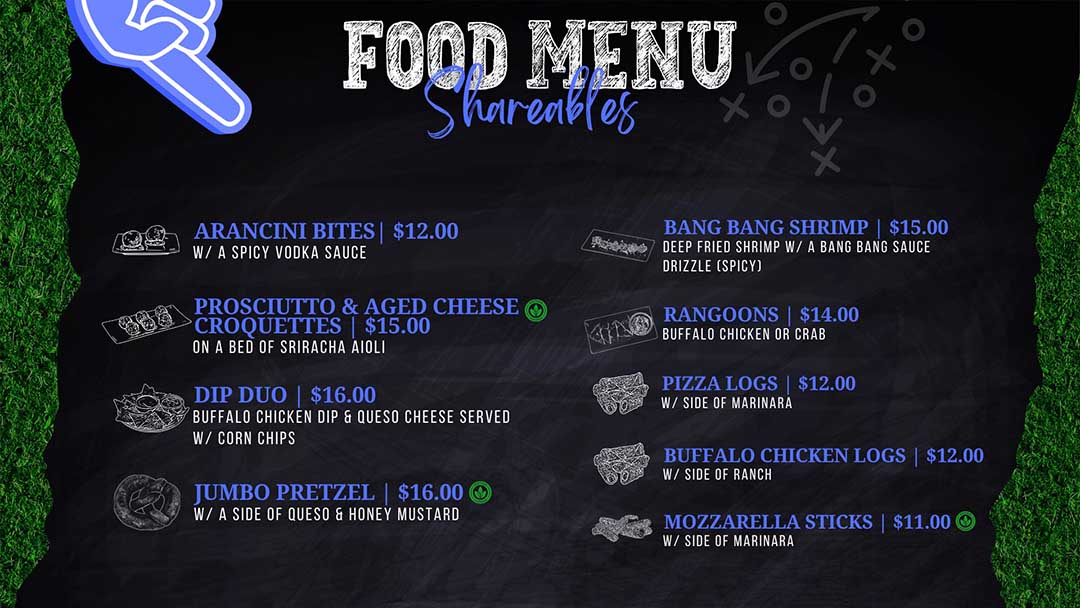 Gameday Menu 1