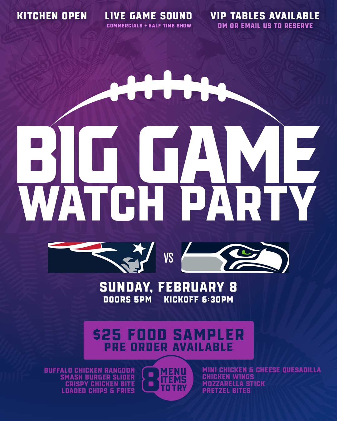 Big Game Watch Party