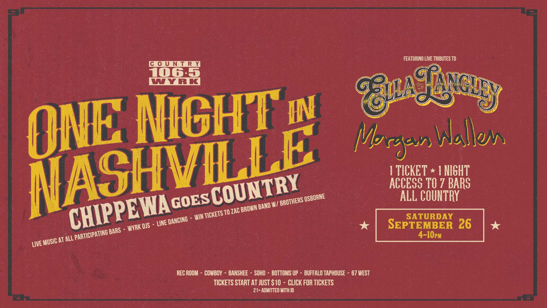 One Night in Nashville - Chippewa Goes Country