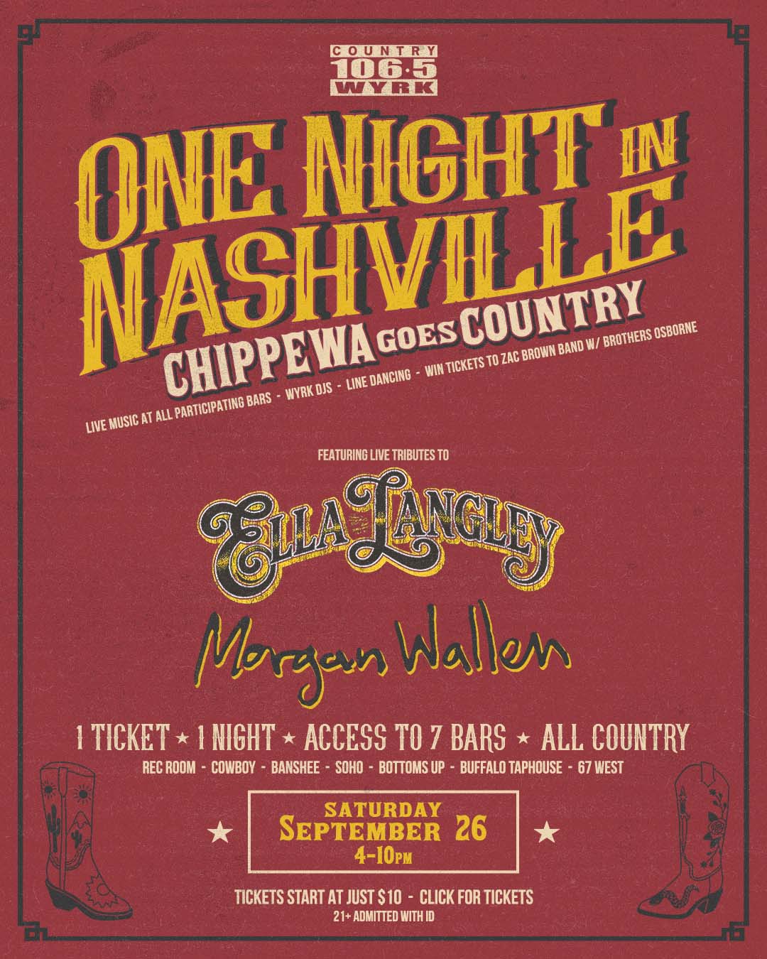 One Night in Nashville - Chippewa Goes Country
